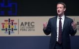 Mark Zuckerberg, PDG de Facebook, pendant le sommet de l'APEC, la Coopération économique Asie-Pacifique, à Lima, au Pérou, le 19 novembre 2016. (Crédit : Rodrigo Buendia/AFP)