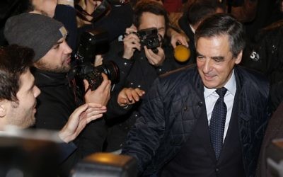 François Fillon, le 20 novembre 2016 à Paris, (Crédit : AFP / POOL / GONZALO FUENTES)