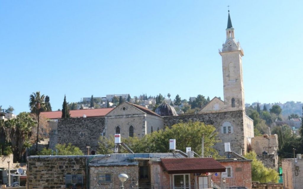 Vue depuis le balcon d'Ein Kerem de Ruth Tzfati, auteure et défenseure du quartier. (Crédit : Shmuel Bar-Am)