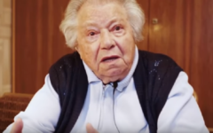 Une survivante de l'Holocauste, qui se fait appeler Gertrude, qui met en garde contre la victoire de l'extrême droite lors des élections présidentielles en Autriche (Crédit : Capture décran YouTube)