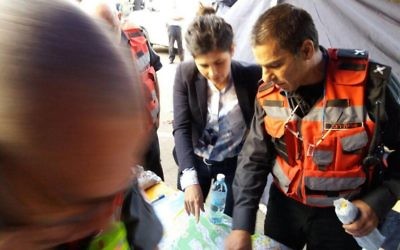 Sharon Haskel à Haifa alors que des incendies ont éclaté dans le nord du pays, le 24 novembre 2016  (Crédit : autorisation)