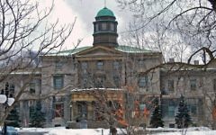 The Arts Building de l'université McGill à Montréal, au Canada. Illustration. (Crédit : Wikimedia Commons via JTA)