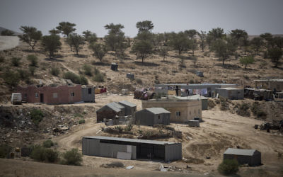 Le village bédouin d'Umm al-Hiran, dans le désert du Néguev israélien, le 27 août 2015. (Crédit: Hadas Parush/Flash90)