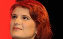 La dirigeante du Parti de Gauche allemand,  Katja Kipping (Crédit : CC BY-SA DerHexer, Wikimedia)