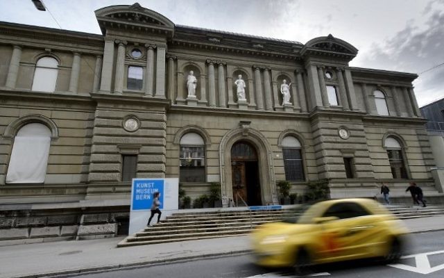 Le musée des Beaux-Arts (Kunstmuseum) de Berne, le 8 mai 2014. (crédit : Fabrice Coffini/AFP)
