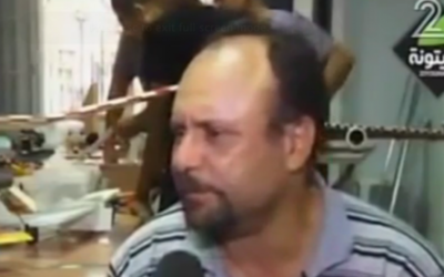 Mohammed al-Zoari, ingénieur tunisien lié au Hamas abattu en Tunisie le 15 décembre 2016. (Crédit : capture d'écran Deuxième chaîne)
