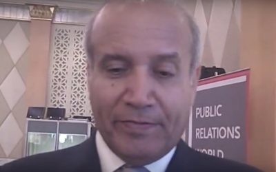 Abdulrahman Al-Rashed, important journaliste saoudien. (Crédit : capture d'écran YouTube)