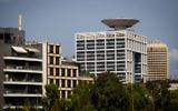 Le bâtiment du ministère de la Défense, à Tel Aviv, le 29 août 2016. (Crédit : Miriam Alster/Flash90)