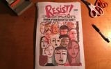 Une première version de la couverture du fanzine "RESISTE !", qui sera distribué en janvier 2017. (Crédit : autorisation de Nadja Spiegelman)
