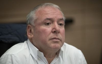 David Amsalem, député du Likud, à la Knesset, le 12 décembre 2016. (Crédit : Yonatan Sindel/Flash90)