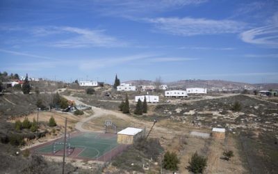 L'avant-poste d'Amona, en Cisjordanie, le 16 janvier 2017. (Crédit : Lior Mizrahi/Flash90)