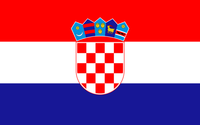 Le drapeau de la Croatie. (Crédit : Domaine public)