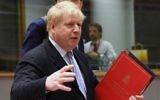 Le ministre des Affaires étrangères britannique Boris Johnson à une réunion des ministres des Affaires étrangères européens au Conseil de l'Europe, à Bruxelles le 16 janvier 2017. (Crédit : Emmanuel Dunand/AFP)