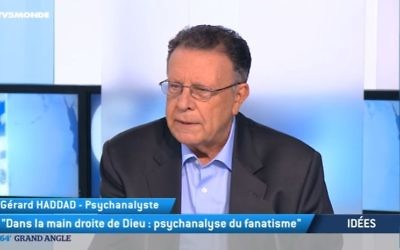 Gérard Haddad, psychanalyste et essayiste, auteur du Complexe de Caïn. (Crédit: capture d'écran/Youtube)