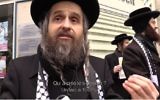 Le site Slate a suivi  un groupe de Neturei karta en marge de la Conférence de paix de Paris (capture d'écran Youtube/Slate)