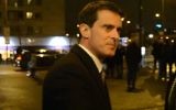 Manuel Valls pendant la commémoration des victimes de l'Hyper Cacher, à Paris, le 9 janvier 2017. (Crédit : Brett Kline/Times of Israël)