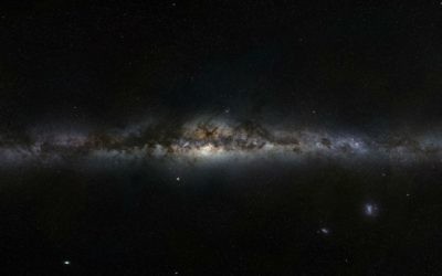 Une image panoramique à 360 degrés, la première des trois images à haute résolution du projet GigaGalaxy Zoom lancé par l'ESO dans le cadre de l'Année internationale de l'astronomie en 2009 et montre notre la galaxie du côté de la Terre (Crédit : Wikipedia / ESO / S. Brunier / CC BY 4.0)