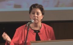 Jennifer Gorovitz, vice-présidente du département Finances, Opérations et Administration pour le et PDG de la fédération juive de San Francisco (Crédit : Capture d'écran YouTube )