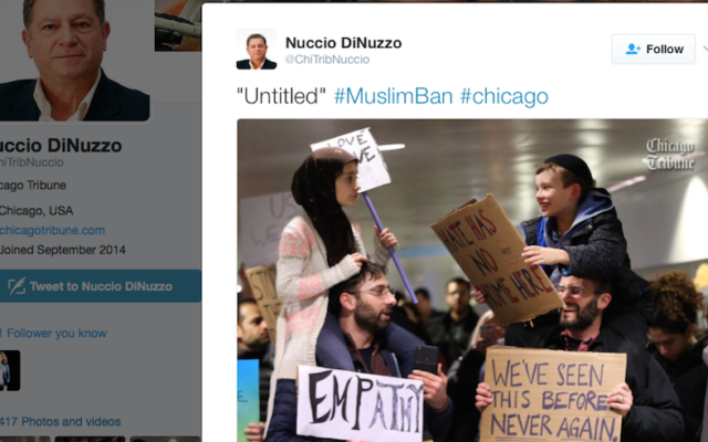 Cette image d'une fillette musulmane et d'un garçonnet juif a été retweetée plus de 220 000 fois (Capture d'écran issue de Nuccio DiNuzzo/Twitter) Cette image d'une fillette musulmane et d'un garçonnet juif a été retweetée plus de 220 000 fois (Capture d'écran issue de Nuccio DiNuzzo/Twitter)
