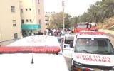 Intervention des services d'urgence de Magen David Adom à Afula, le 27 février 2017. (Crédit : MDA via Twitter)