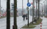 Evacuation près du site de découverte d'une bombe datant de la Seconde Guerre mondiale à Düsseldorf, en Allemagne, le 9 mars 2017. (Crédit : David Young/AFP)
