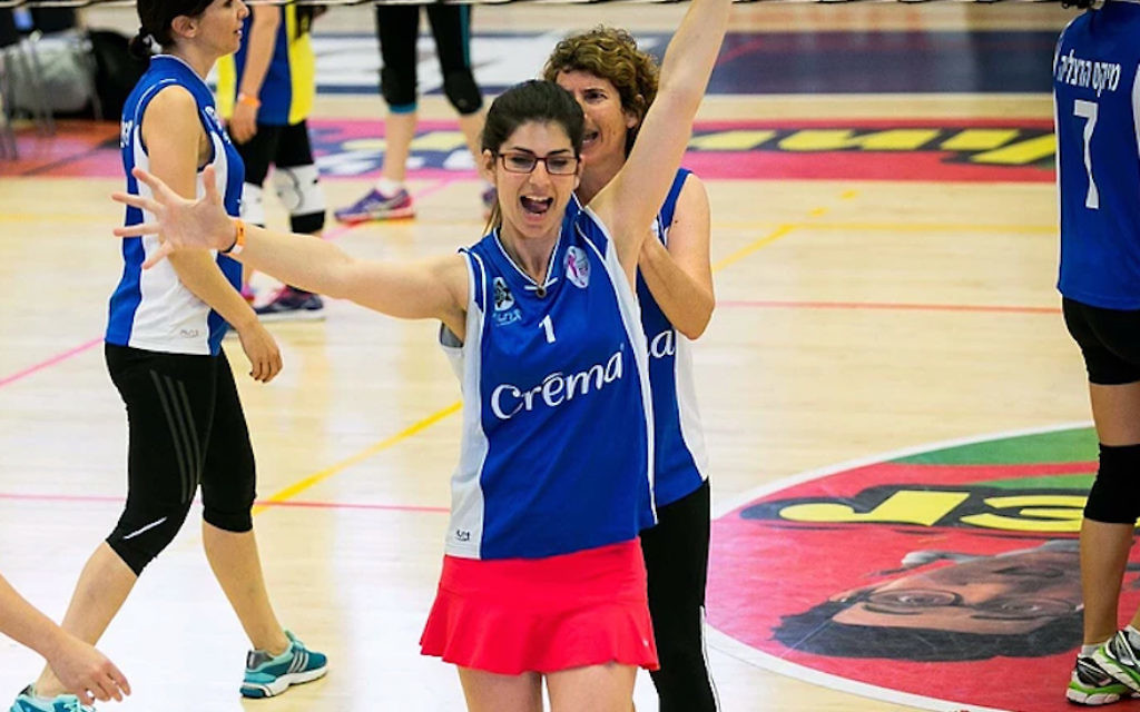 Une joueuse lors des Catchball Games  d’Eilat, en Israël, au mois de février 2016 (Autorisation de l’Association israélienne de Catchball)
