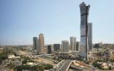 Maquette du projet architectural « Entre les villes », à Tel-Aviv, un gratte-ciel de 100 étages (Crédit : autorisation Miloslavsky Architects)
