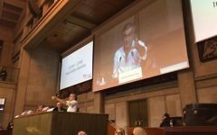 Bernard-Henry Lévy intervient au nouveau Colloque des intellectuels juifs de langue de française le 20  mars 2017 (Crédit: Sandrine Szwarc)