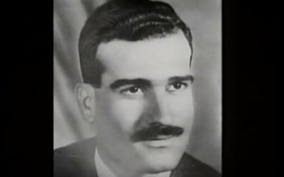 Eli Cohen, agent espion du Mossad, exécuté en Syrie en 1965. (Crédit: capture d'écran YouTube)