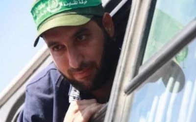 Mazen Foqaha à sa libération après l'accord Shalit, en 2011. (Crédit : capture d'écran Twiter)