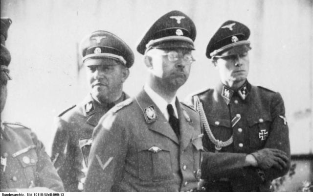 Heinrich Himmler, chef des SS, en 1940. (Crédit : domaine public)
