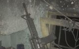 Un fusil M-16 retrouvé par l'armée israélienne au domicile d'un suspect palestinien, le 6 mars 2017. (Crédit : armée israélienne)