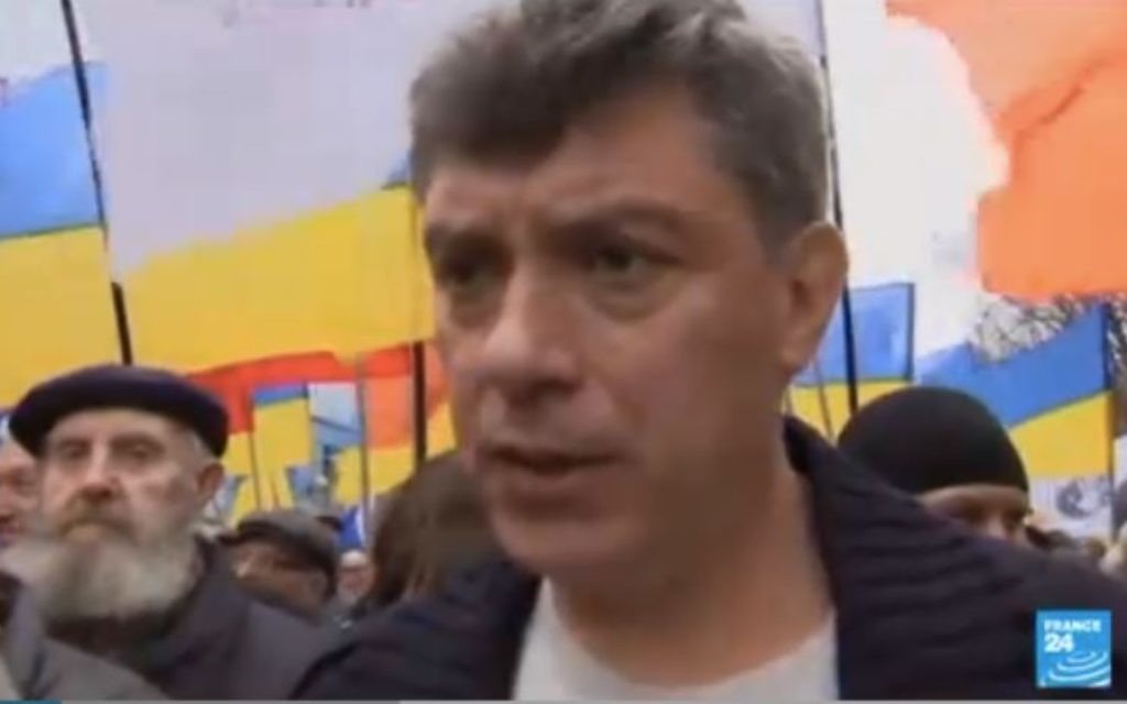 Boris Nemtsov (Crédit : capture d'écran France 24)