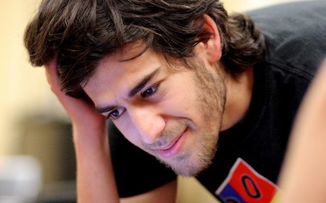 Aaron Swartz, en 2009, lors d'une rencontre Wikipedia à  Boston (crédit: capture d'écran/Boston Wiki Meetup)
