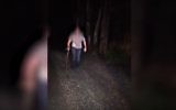 Extrait d'une vidéo publiée par la police, montrant un Américain de 31 ans délirant dans le nord d'Israël, en avril 2017. (Crédit : capture d'écran YouTube)