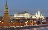 Une vision du Kremlin à Moscou, en Russie (Crédit  : Pavel Kazachkov/Wikimedia Commons/File)