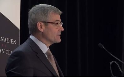 Pierre Boivin, PDG de la société d'investissement Claridge (Crédit: capture d'écran Youtube/Le Cercle candien de Montréal)
