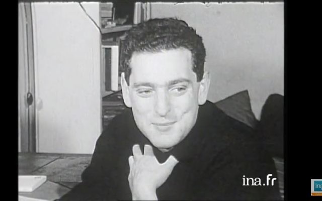 Georges Perec en 1965. (Crédit : capture d'écran YouTube/INA Culture)