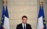Le président français Emmanuel Macron en conférence de presse à l'Elysée, le 2 juin 2017. (Crédit : Christophe Petit Tesson/Pool/AFP)