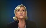 Marine Le Pen, présidente du Front national (FN), au soir du premier tour des élections législatives, à Paris, le 11 juin 2017. (Crédit : Denis Charlet/AFP)