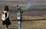 La Syrie, vue depuis Israël, du mont Bental, sur le plateau du Golan, le 25 juin 2017. (Crédit : Jalaa Marey/AFP)