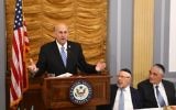 Le représentant républicain du Texas Louie Gohmert pendant les 40 ans de l'association israélienne anti-avortement EFRAT, à Washington, le 15 juin 2017. (Crédit : Shmuel Lenchevsky)