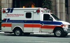 Une ambulance de l'hôpital presbytérien de New York  (Crédit : Eyone/Wikimedia Commons)