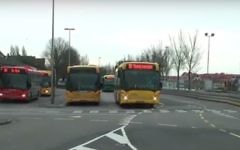 Des bus Egged Bus Systems aux Pays-Bas. Illustration. (Crédit : capture d'écran YouTube)