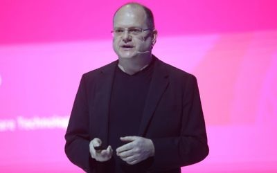 Gil Shwed, directeur-général de Check Point Software, s'exprime à la conférence de la Cyber Week à Tel Aviv (Autorisation/Chen Galili)