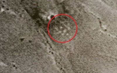 L'image satellite diffusée par la mission israélienne aux Nations unies le 28 juin 2017, montre une Étoile de David utilisée comme cible pour les essais balistiques iraniens. (Crédit : Nations unies)