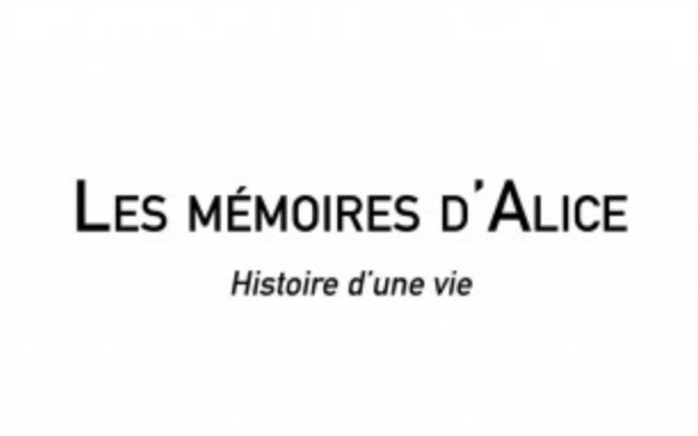 Couverture des Mémoires d'Alice, histoire d'une vie. (Crédit : capture d'écran) Couverture des Mémoires d'Alice, histoire d'une vie. (Crédit : capture d'écran)