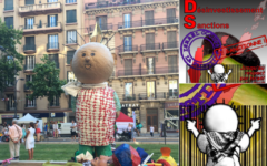 Le montage réalisé par le secrétaire de la section PS grenobloise met en évidence que le personnage du char est à l'effigie du logo du mouvement BDS (Crédit capture d'écran Twitter/BRosmini)