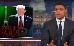 Trevor Noah évoque le président américain  Donald Trump qui a retiré les Etats-Unis de l'accord sur le changement climatique de Paris (Capture d'écran :YouTube)
