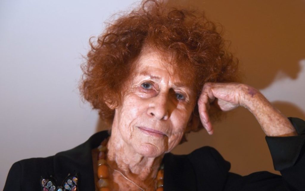 Marceline Loridan-Ivens, à Paris, le 15 janvier 2015. (Crédit : Dominique Faget/AFP)